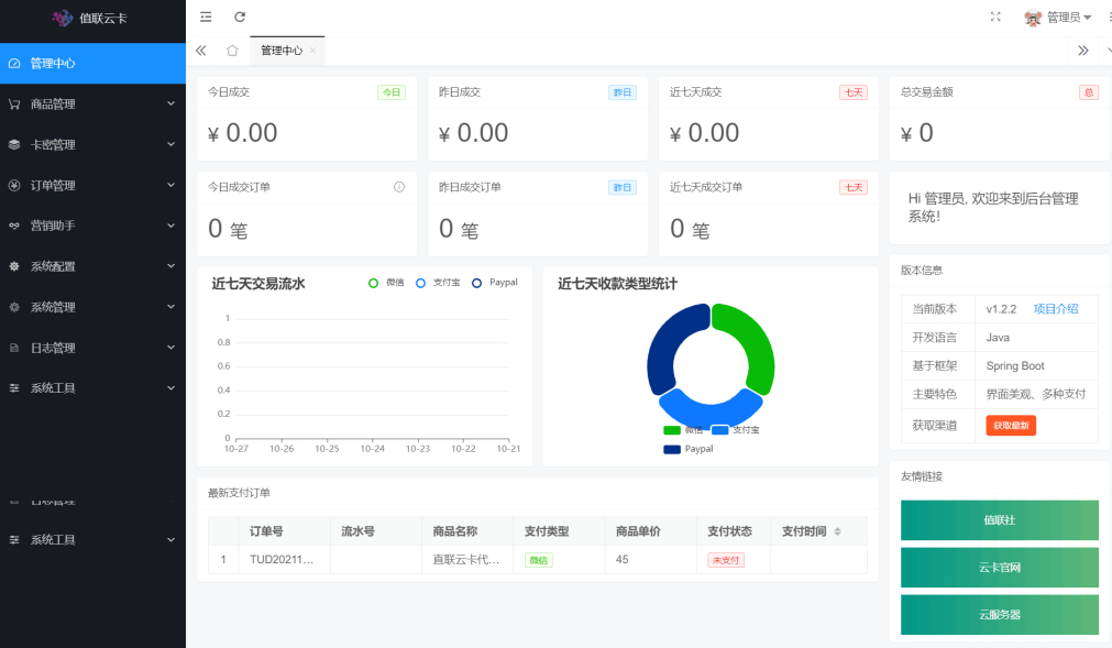 图片[2] - 值联云卡自动售卡商业系统+视频安装教程 - 狗凯之家免费源码网