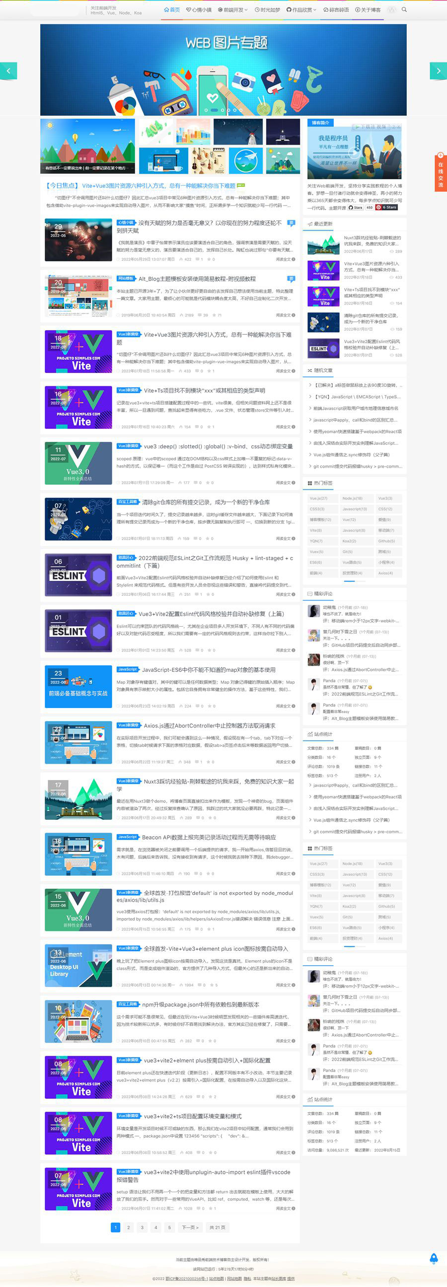 WordPress响应式Alt_Blog主题 简约博客主题 - 狗凯之家免费源码网