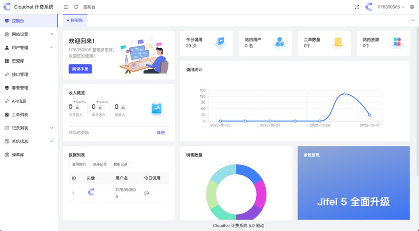 云海计费系统5.1开心版 - 狗凯之家免费源码网