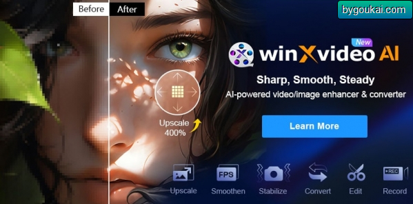 AI视频图像增强放大Winxvideo AI 多语坡姐+便携版 - 狗凯之家免费源码网