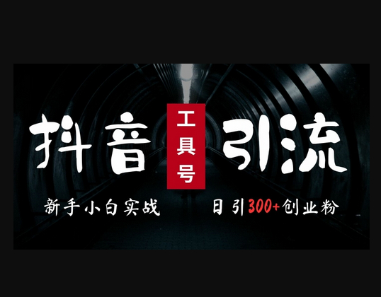 2024最新抖音工具号引流玩法，高效日引300+创业粉，当天变现5k，小白也可成为实战高手 - 狗凯之家免费源码网
