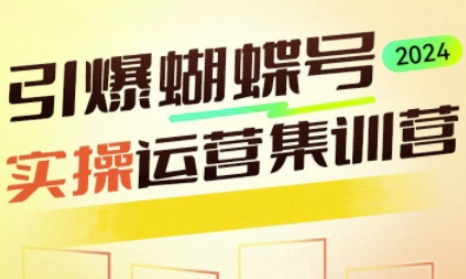 引爆蝴蝶号实操运营，助力你深度掌握蝴蝶号运营，实现高效实操，开启流量变现之路 - 狗凯之家免费源码网