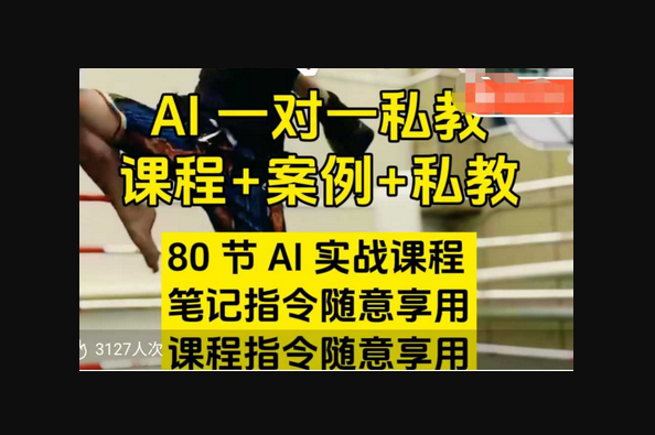 AI指令实战课，课程+案例，80节AI实战课程，笔记指令随意享用，课程指令随意享用 - 狗凯之家免费源码网