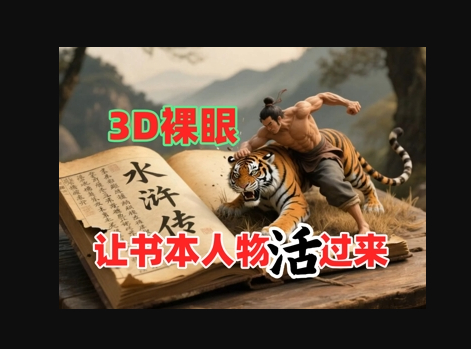 书本人物裸眼3D视频，新的玩法，流量超猛，保姆级教程 - 狗凯之家免费源码网